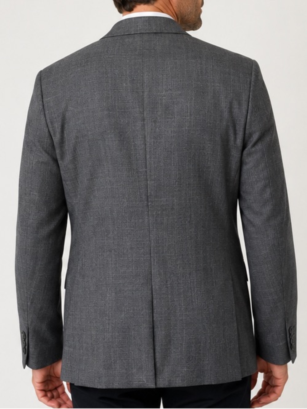 Hugo Boss The Grand Central US Gray Virgin Wool Two Button Sport Coat Blazer 44L - Picture 10 of 10
